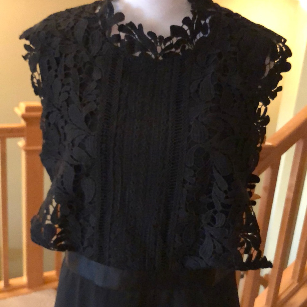 Designer black Couture classic lace top dress - Picture 7 of 11